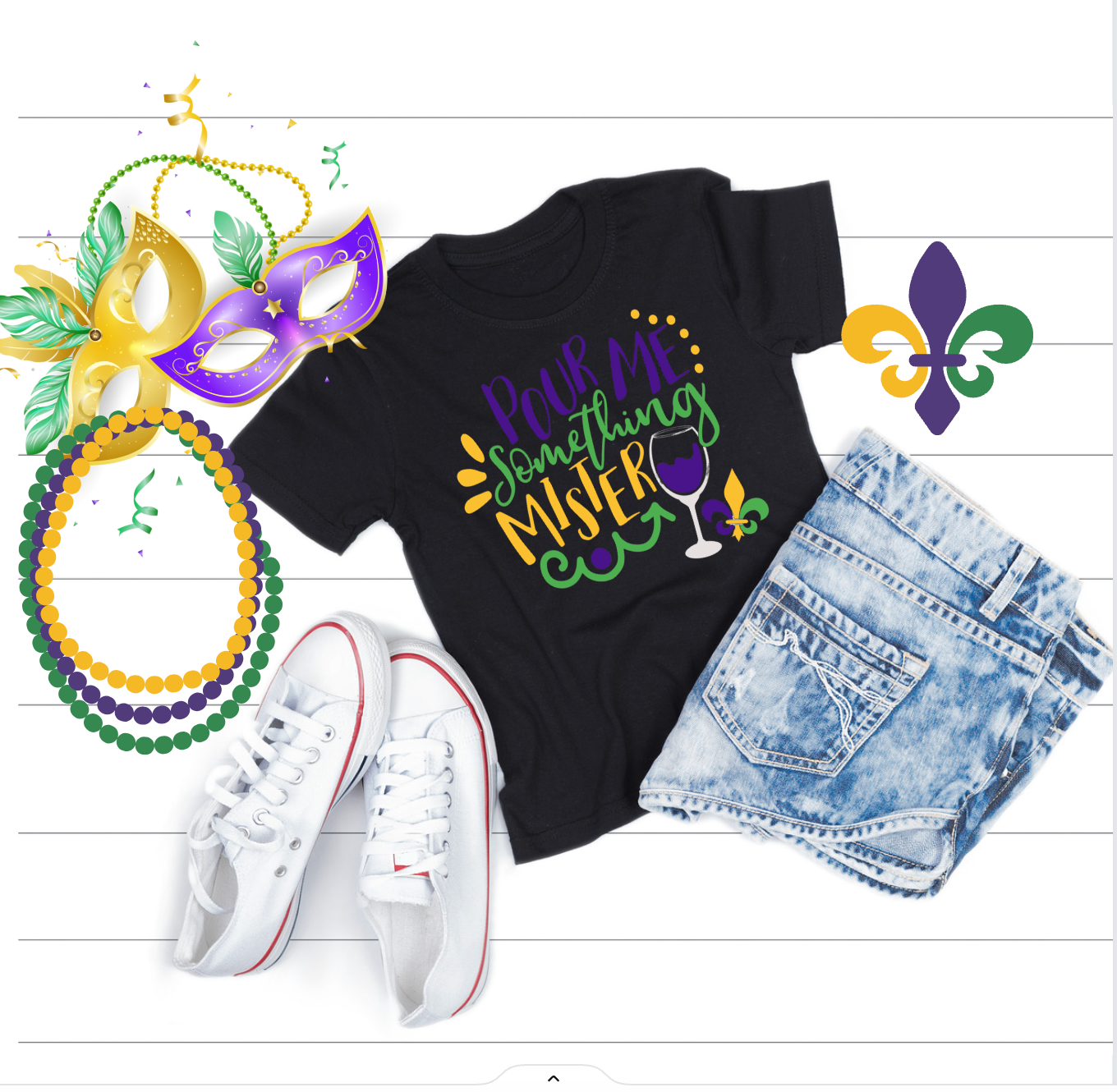 Pour Me Something Mister Mardi Gras Tee