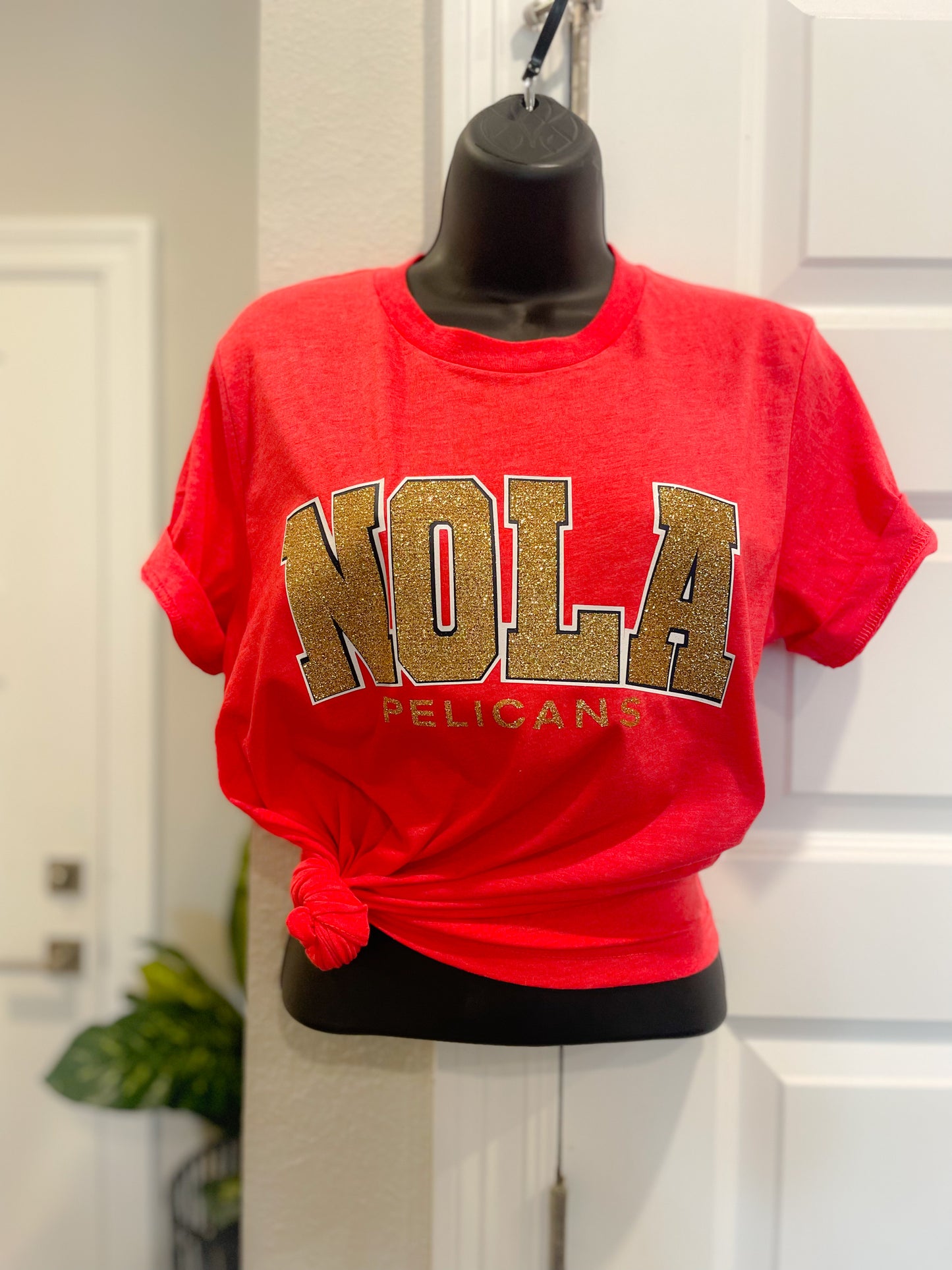 NOLA Pelicans Glitter Tshirt