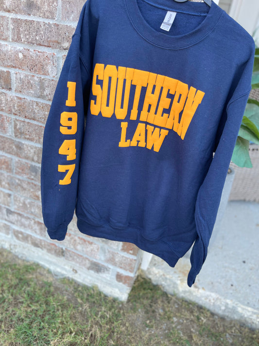 Southern Law 1947 3d Puff Adult Sweatshirt