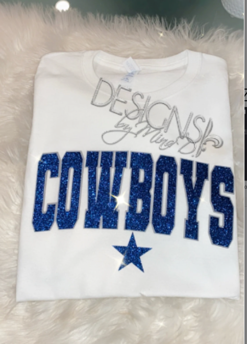 Cowboys Glitter Tee Unisex Fit