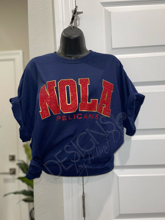 Pelicans Glitter Unisex Tee | Long Sleeve | Sweatshirt | Hoodie