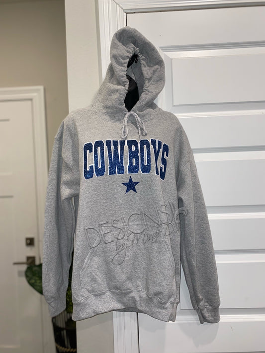 Cowboys Unisex Hoodie Gliiter Print