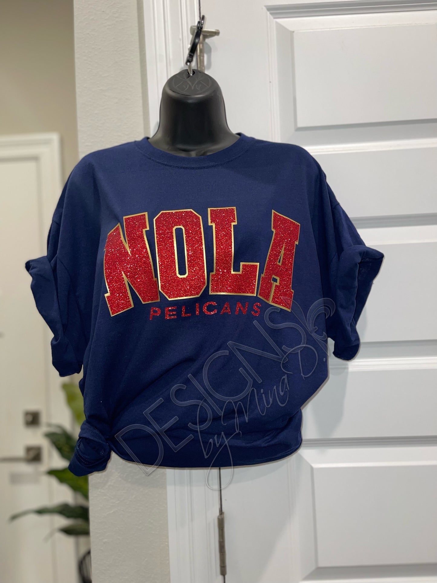 NOLA Pelicans Glitter Tshirt