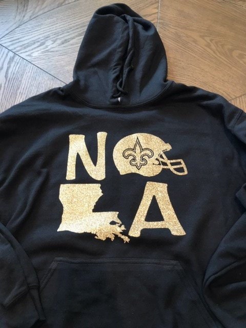 Saints NOLA hoodie - NFL Saints, New Orleans Saints, Fleece, Adult Graphic Fleece