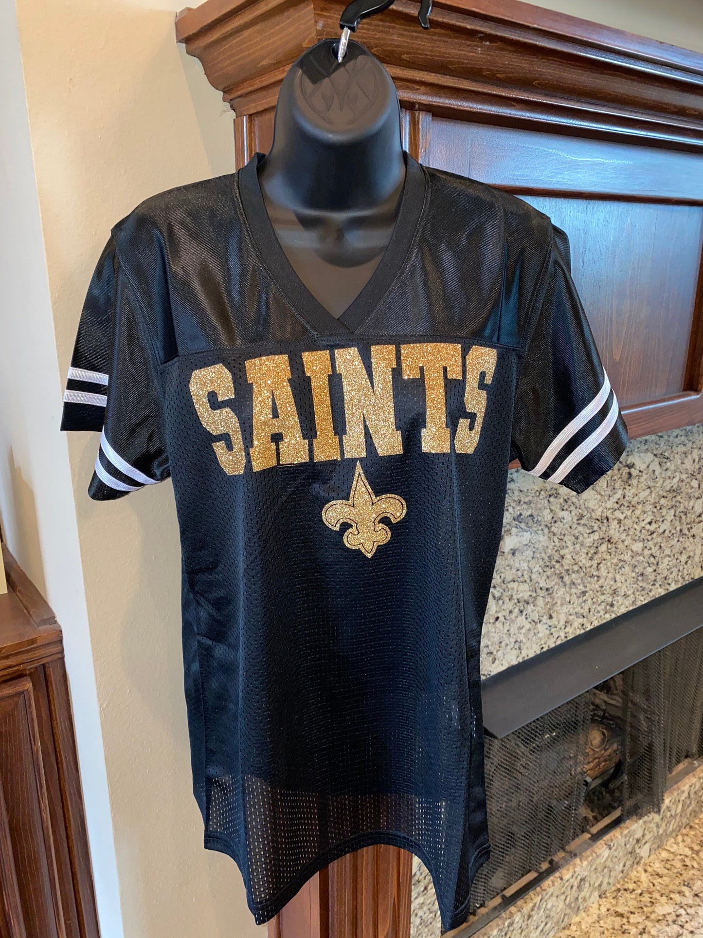 Ladies New Orleans Saints Glitter Jersey | Saints | NOLA | Football