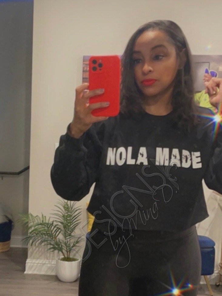 Nola Made Cropped Sweatshirt | NOLA | Ladies Sweatshirt | New Orleans